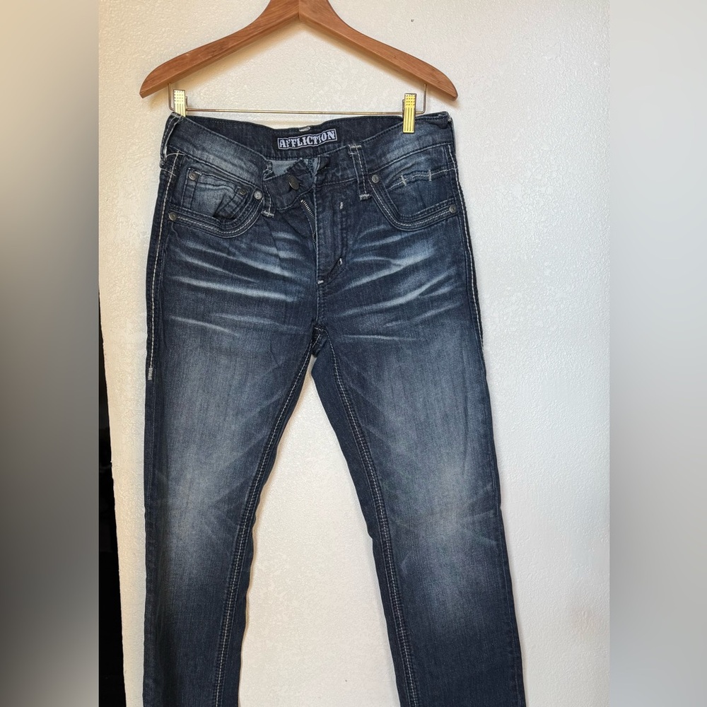 Affliction Dark Blue Slim Men's Jeans